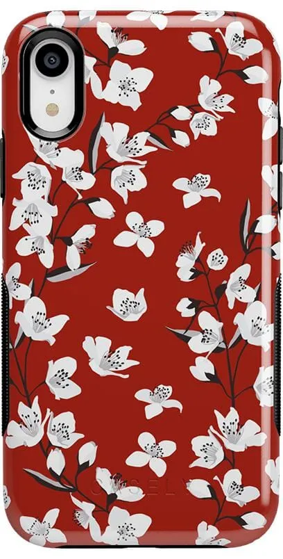 Floral Forest | Red Cherry Blossom Floral Case