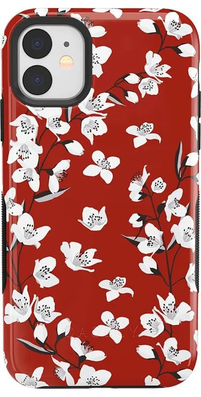 Floral Forest | Red Cherry Blossom Floral Case