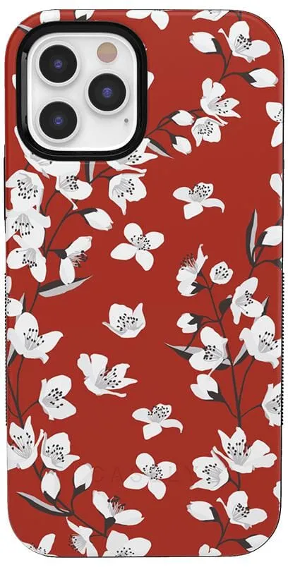 Floral Forest | Red Cherry Blossom Floral Case