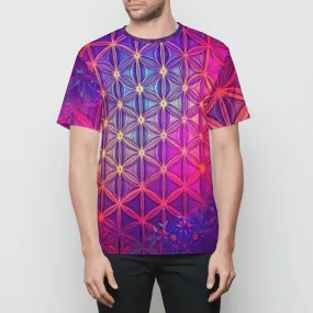 FLOWER OF LIFE  Mens Crew Tee