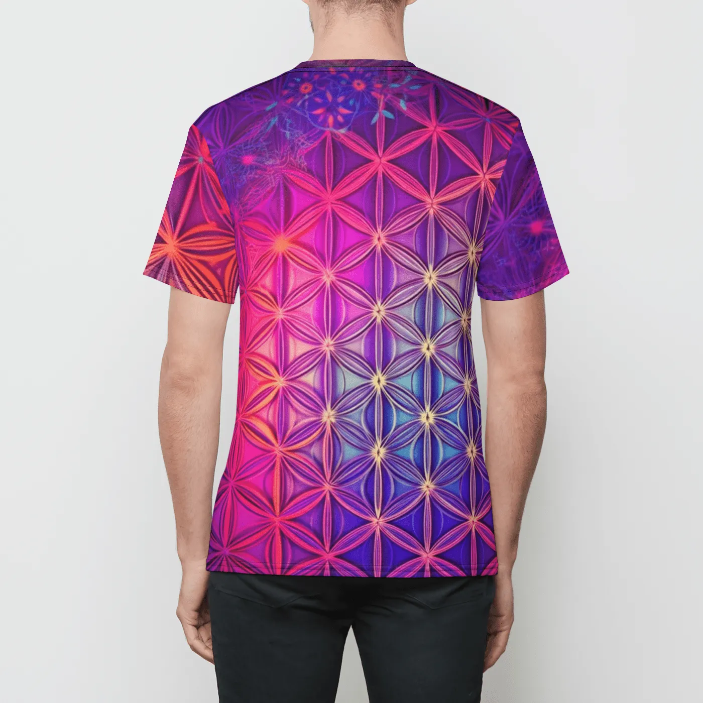 FLOWER OF LIFE  Mens Crew Tee