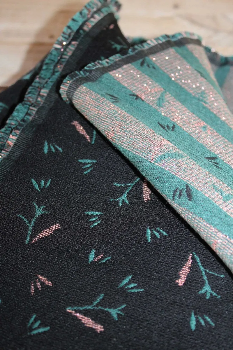 Églantine & Zoé - Ramo Jacquard Black Fabric
