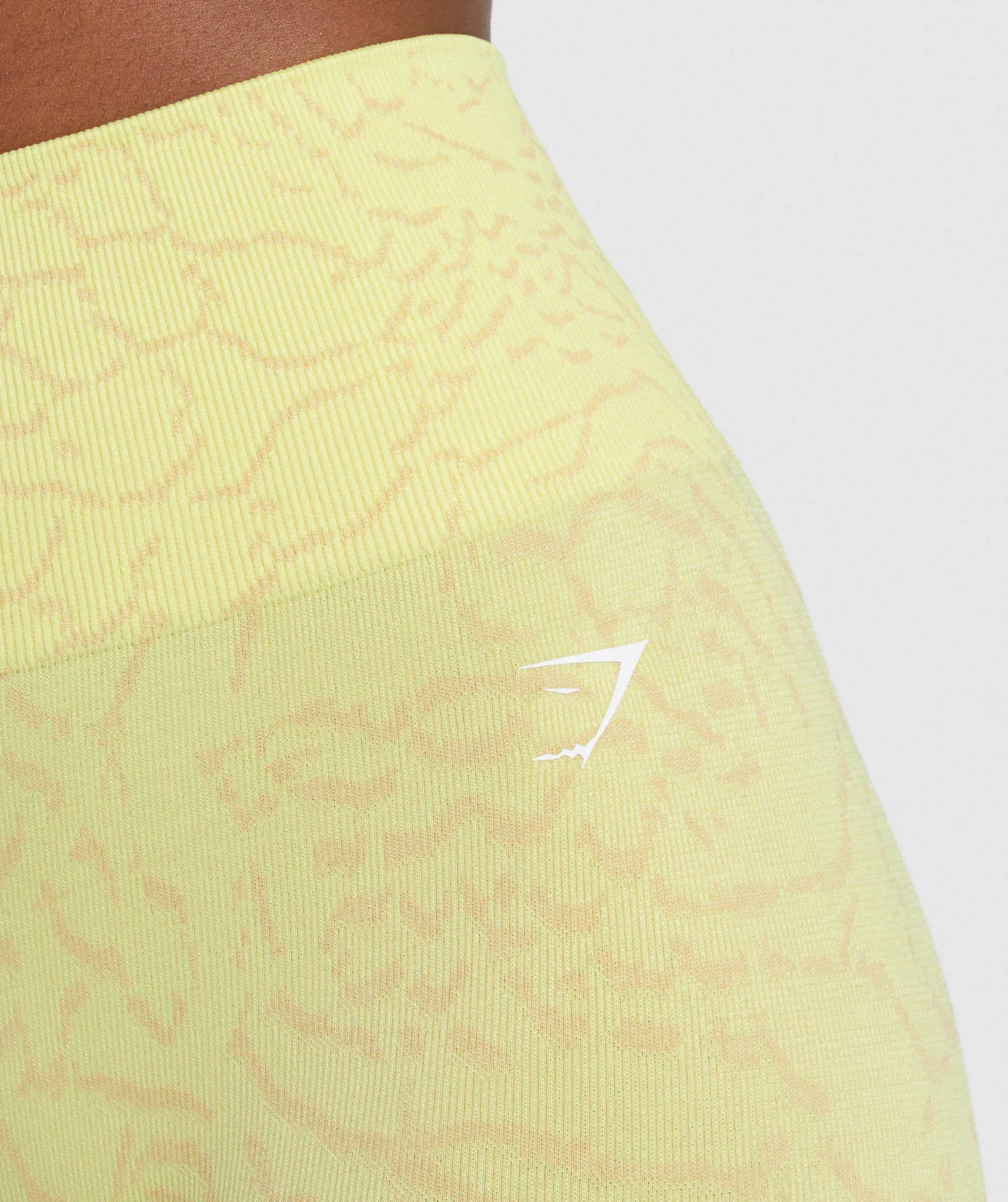 Gymshark Adapt Animal Seamless Leggings - Firefly Yellow