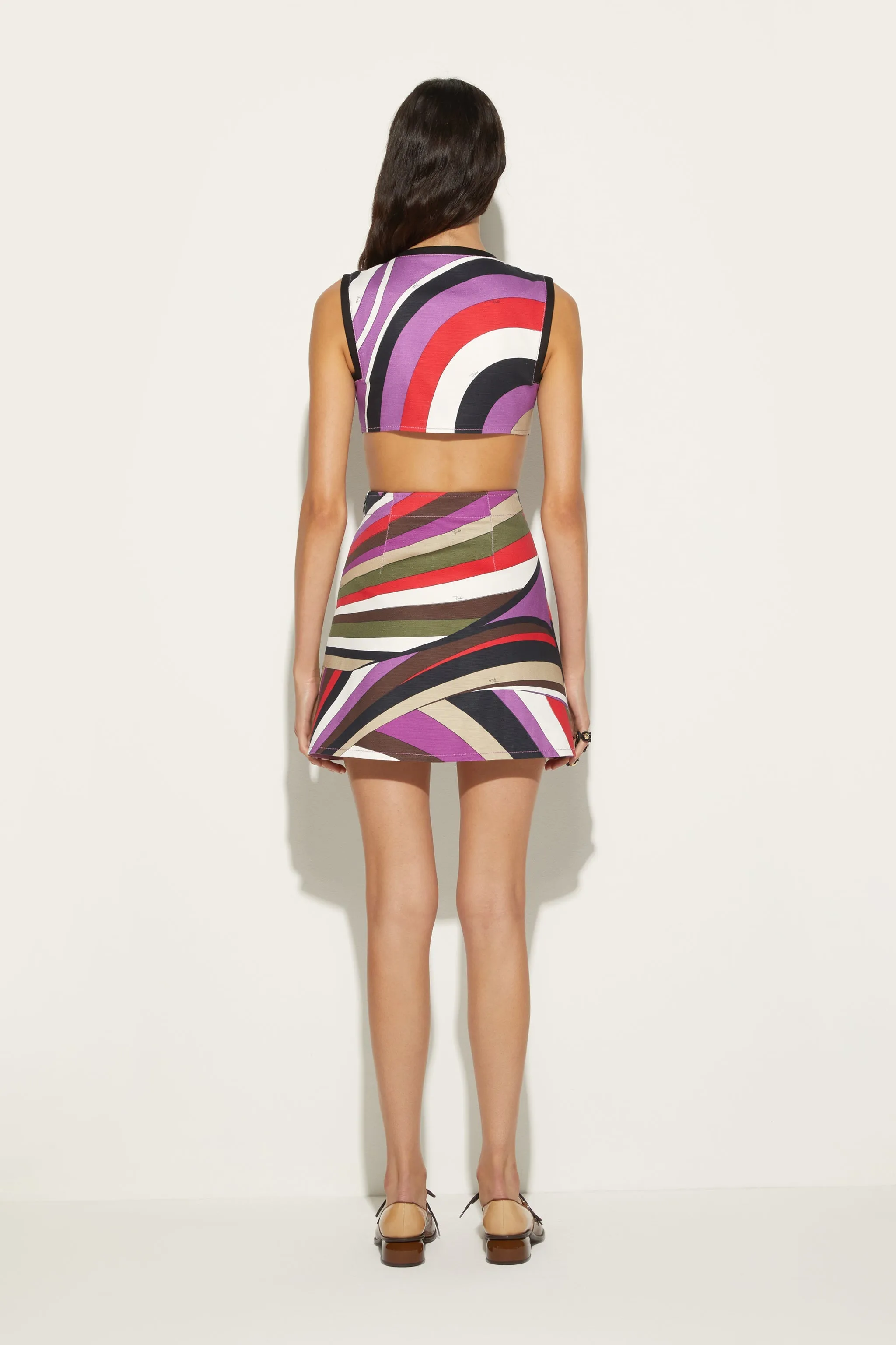 Iride-Print Dress