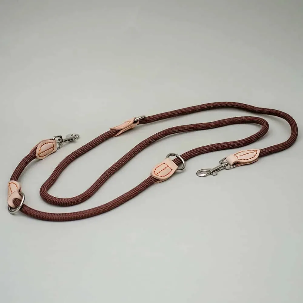 klassische Leine für Hunde "Vario" - brown
