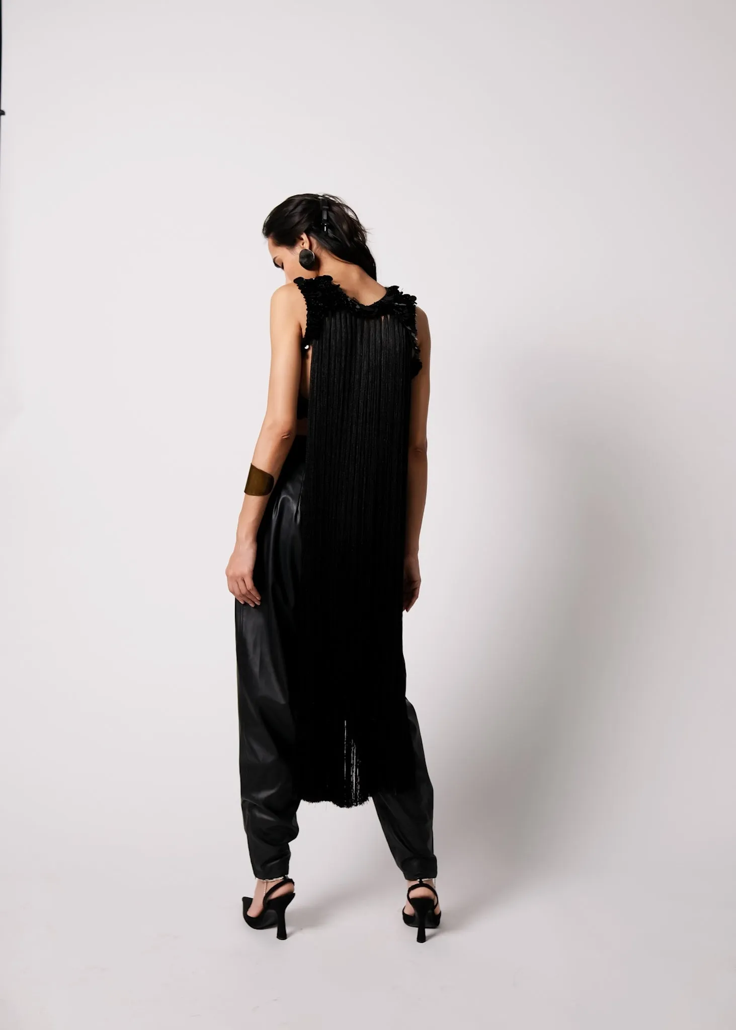 Leather Cargo Pants