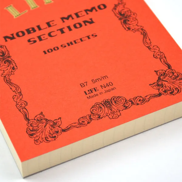 Life Stationery - Memo Book N40 (B7) - Red