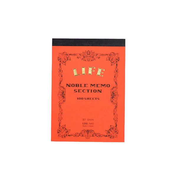 Life Stationery - Memo Book N40 (B7) - Red