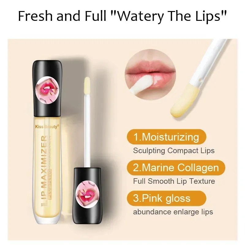 Lip Volumising Oil Lips Plumping Essence Moisturizing Lip Plumper Gloss Repairing Reduce Fine Lines Lip Enhancer Liquid Makeup