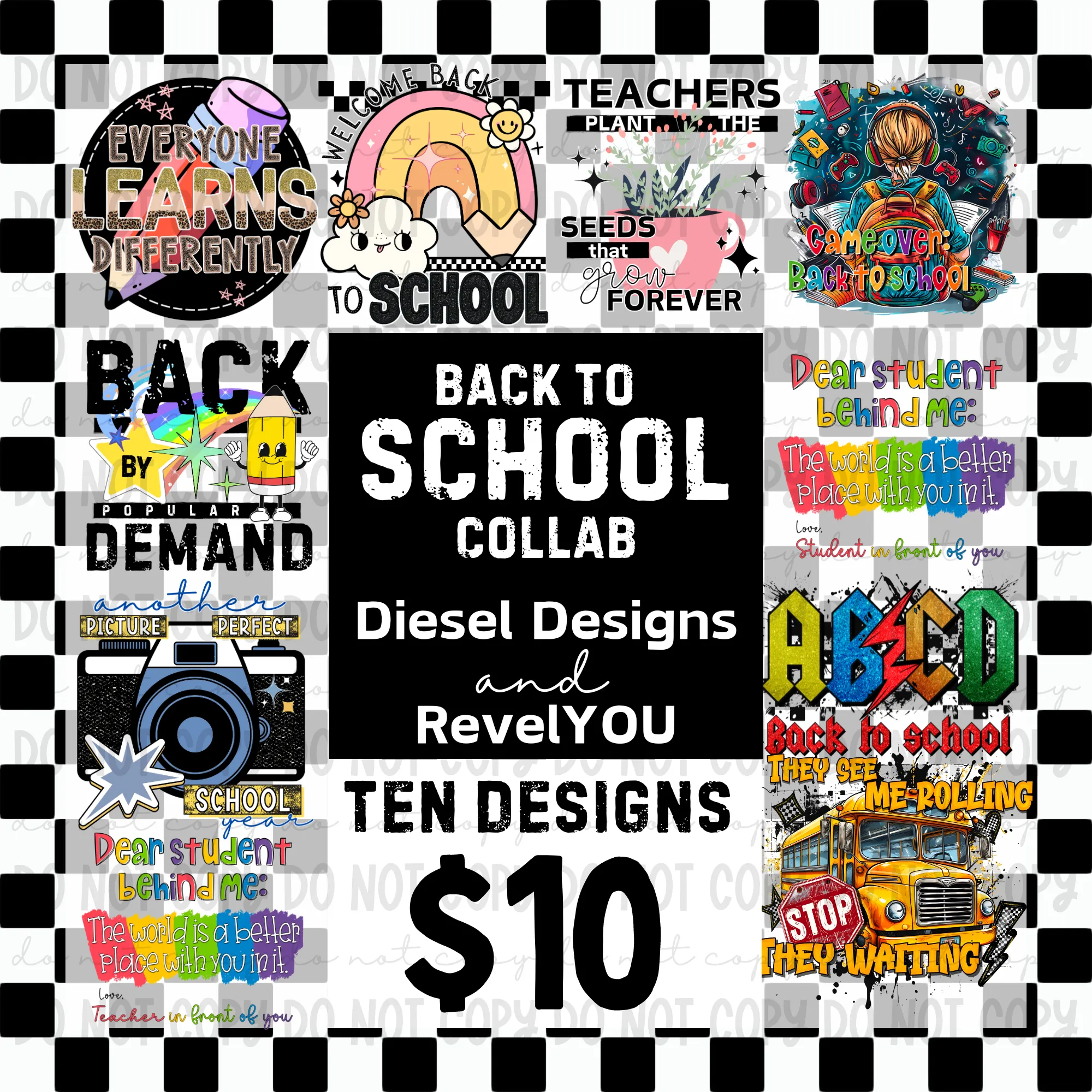 Mini Back To School Collab (Diesel Designs   RevelYou Design Co)- PNG Downloads