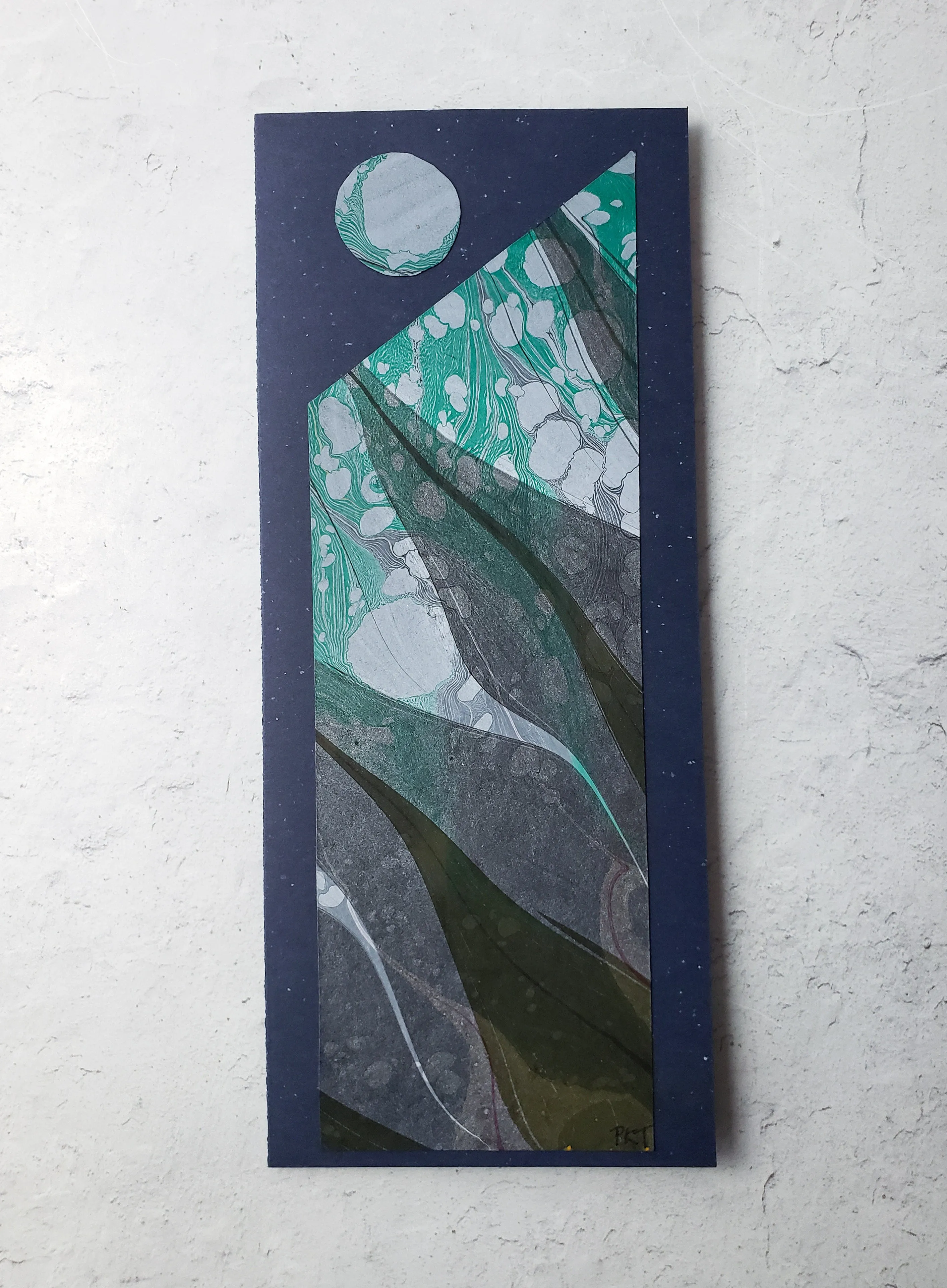 Moonscape Marbled Cards by Pat K. Thomas