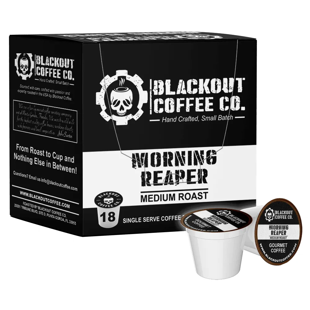 MORNING REAPER MEDIUM ROAST COFFEE PODS 18CT