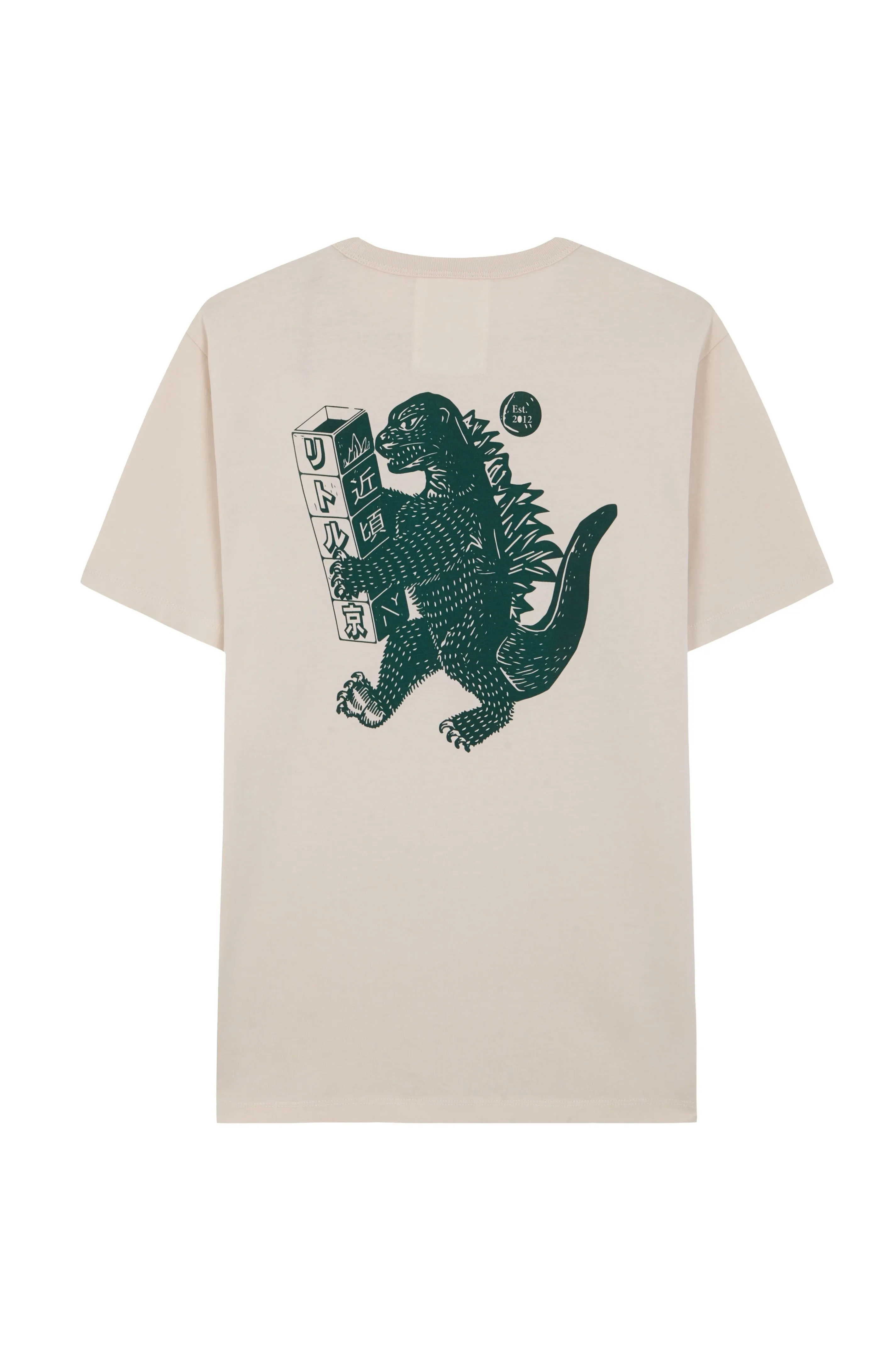 NAI0314-TLT print t-shirt godzilla