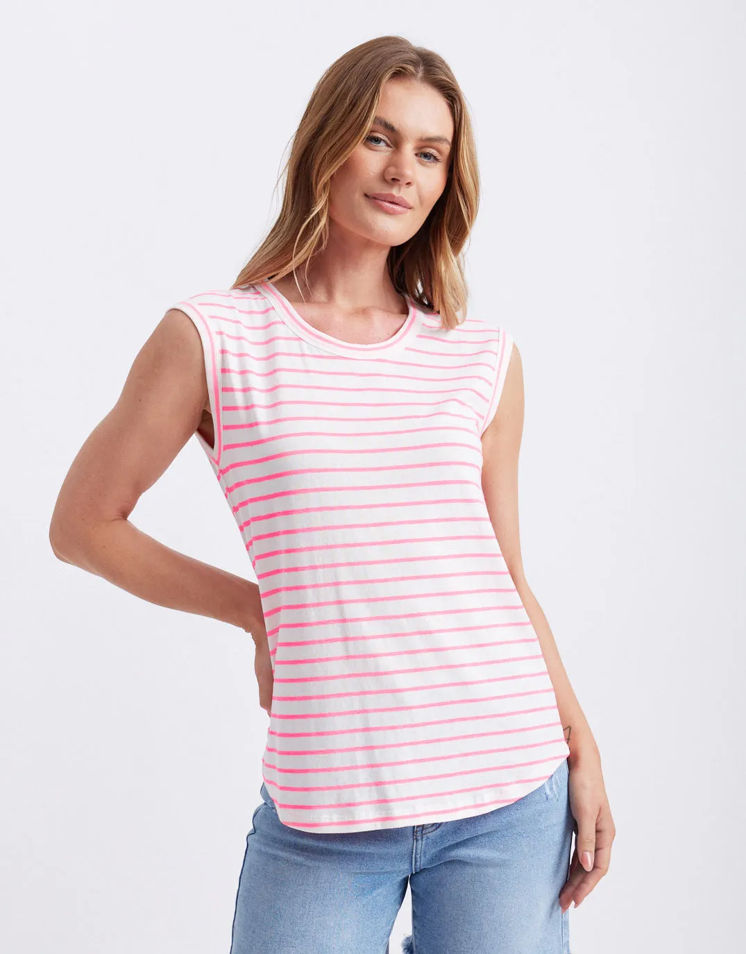 Neon Cali Tank - Neon Pink