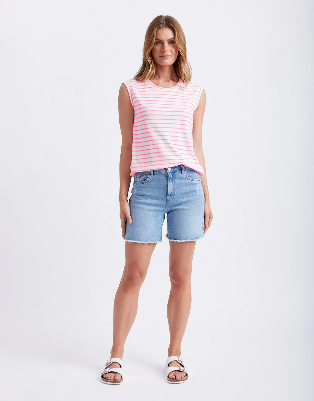 Neon Cali Tank - Neon Pink
