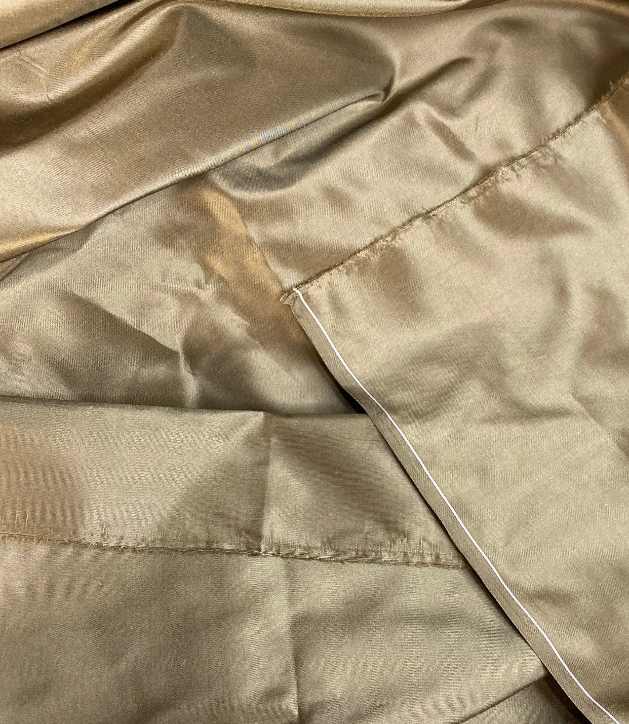 NEW Lady Lisa Designer 100% Silk Taffeta Fabric Solid Gold