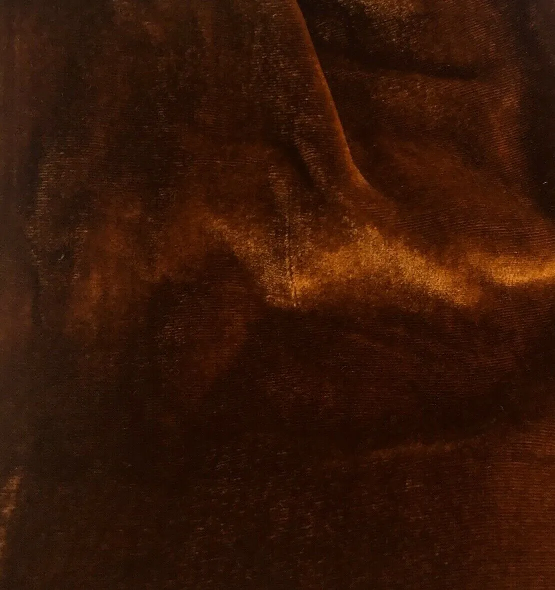NEW Miss Bonnie Designer Silk Rayon Velvet Fabric- Rust Brown- BTY 54” Wide