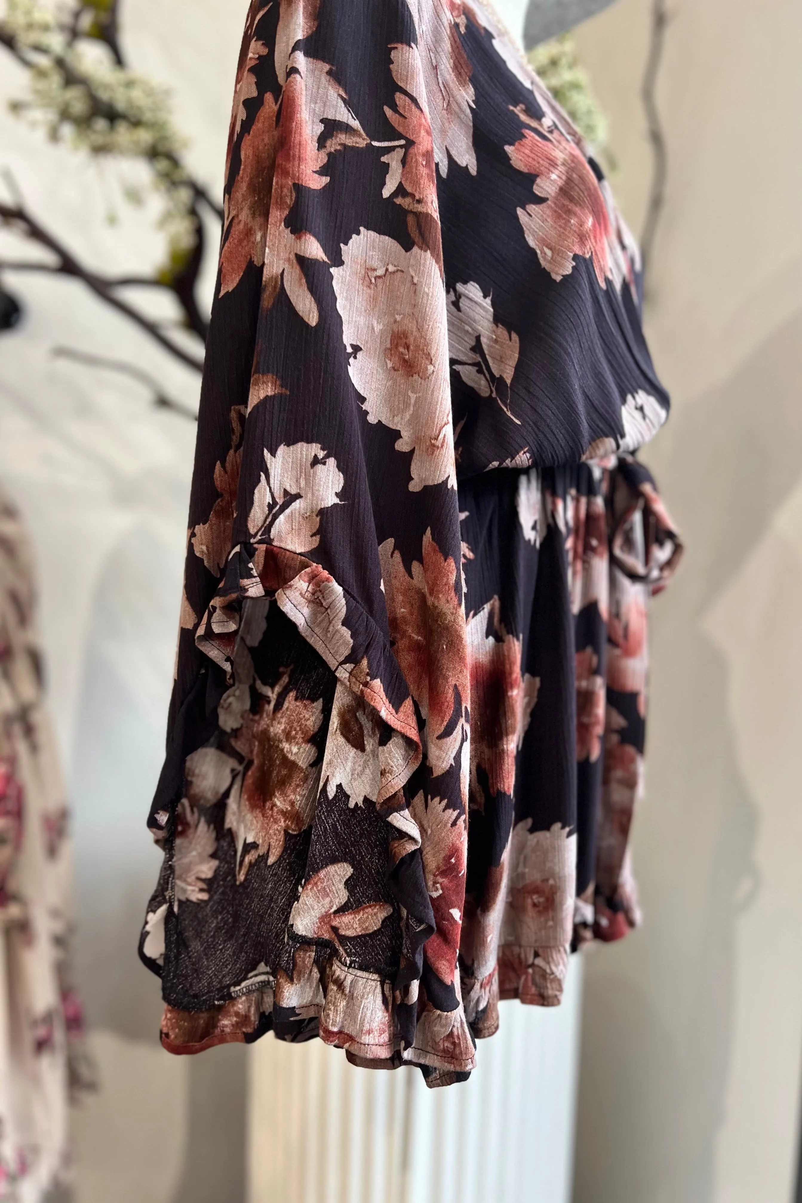 NIGHTSKY FLORAL ROMPER