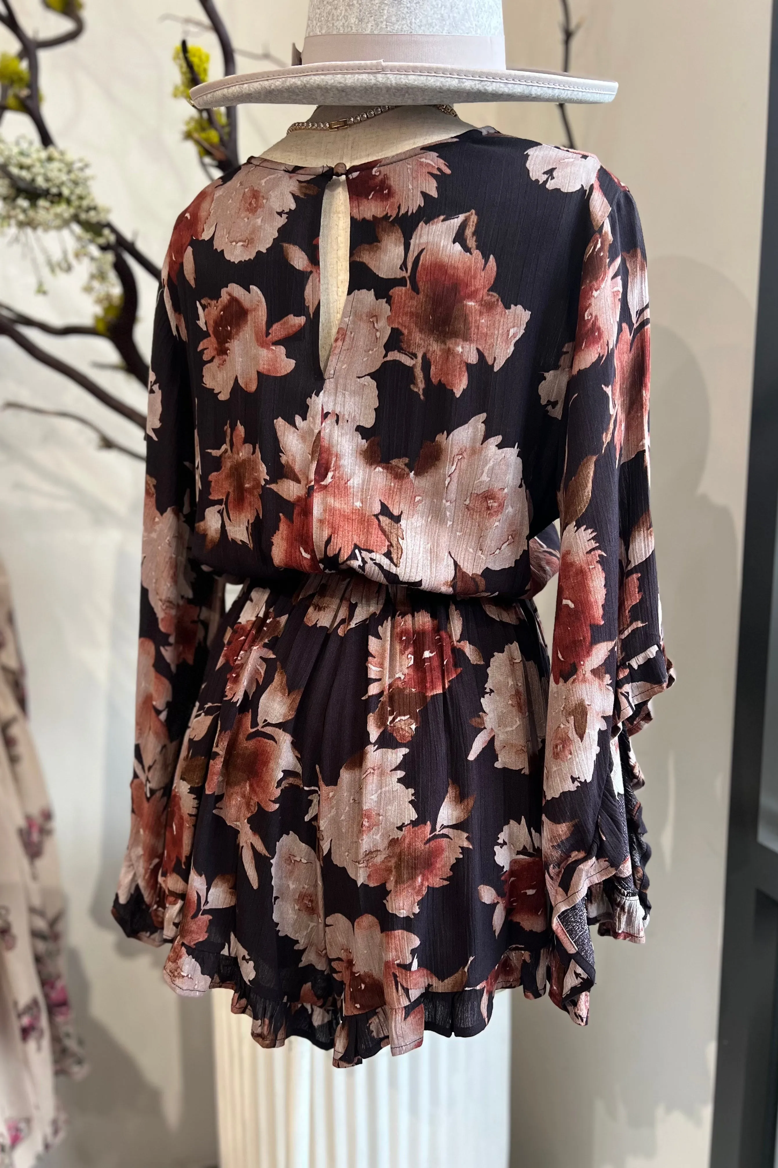 NIGHTSKY FLORAL ROMPER
