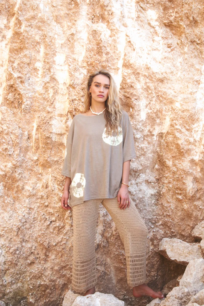 PRE ORDER // LET IT FLOW CROCHET PANT - NATURAL