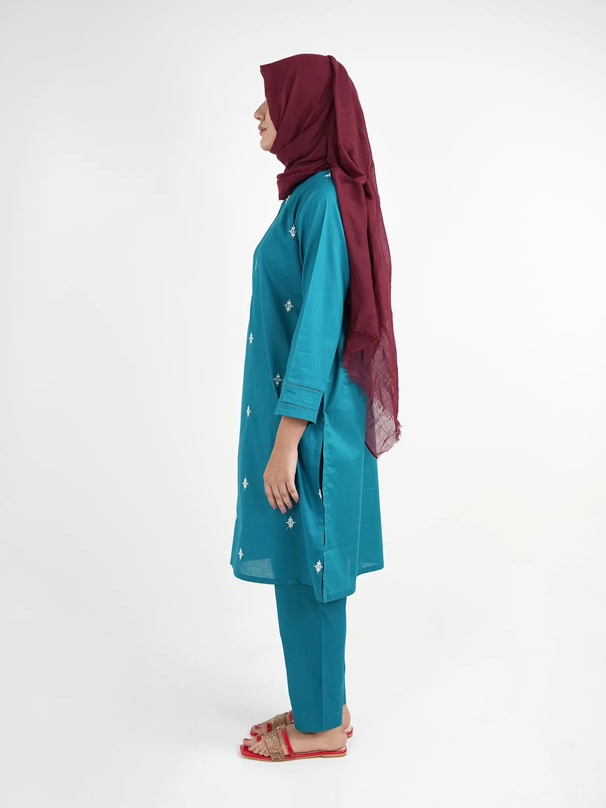 "CAMREN" Casual Cambric Two Piece Suit