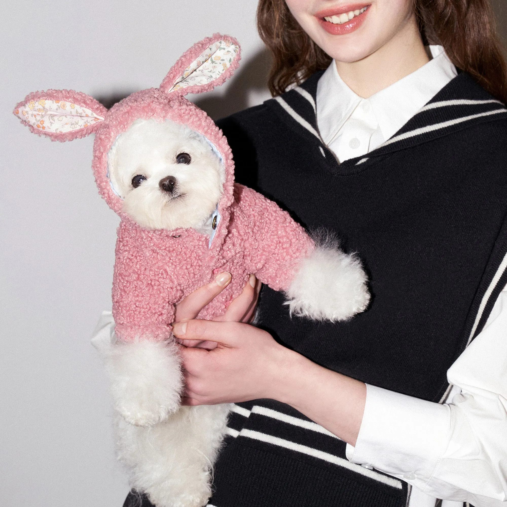 Rabbit Hood Jacket - Beige