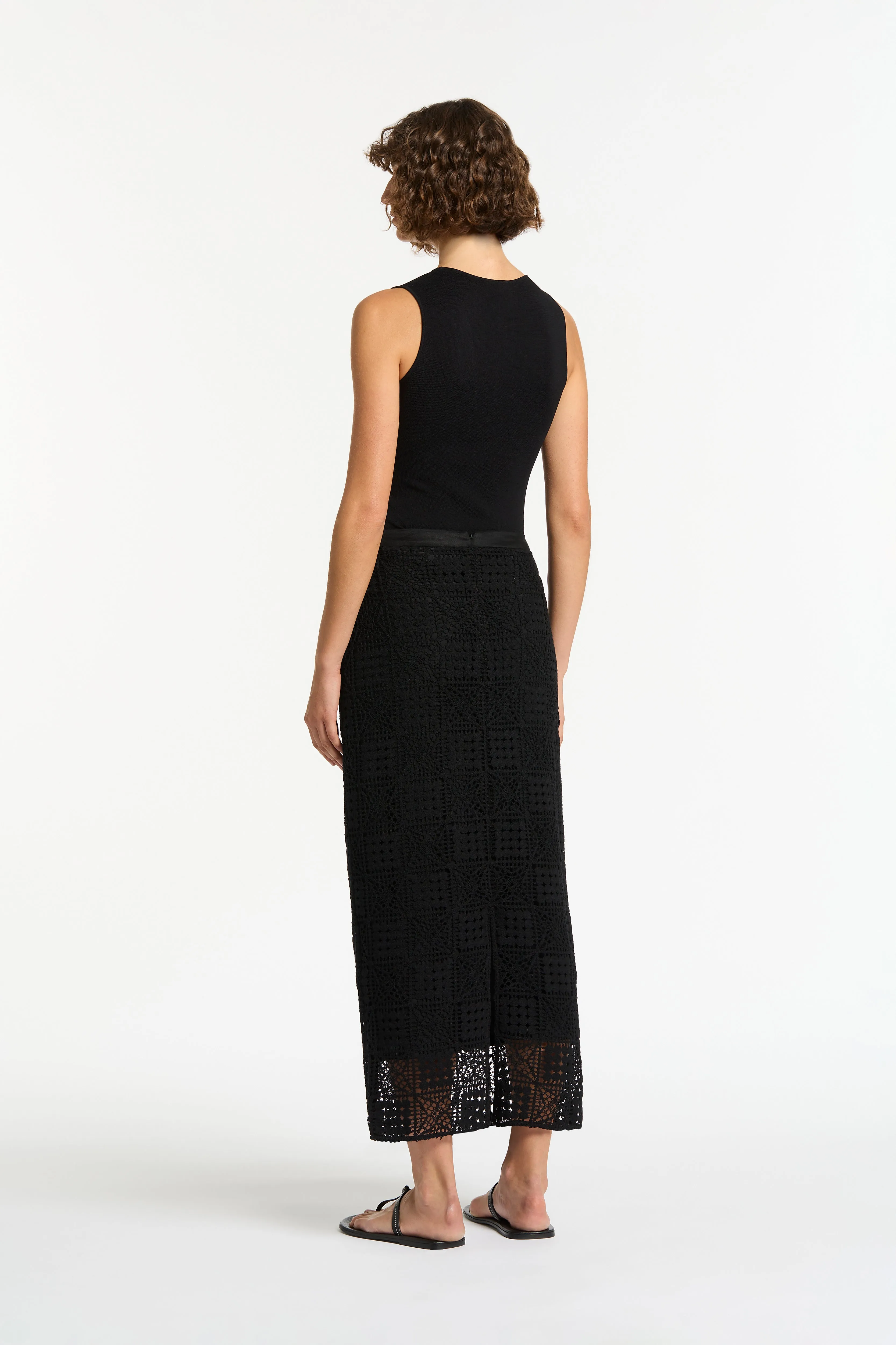Rayure Midi Skirt