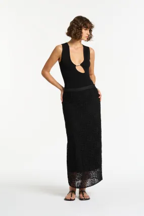 Rayure Midi Skirt