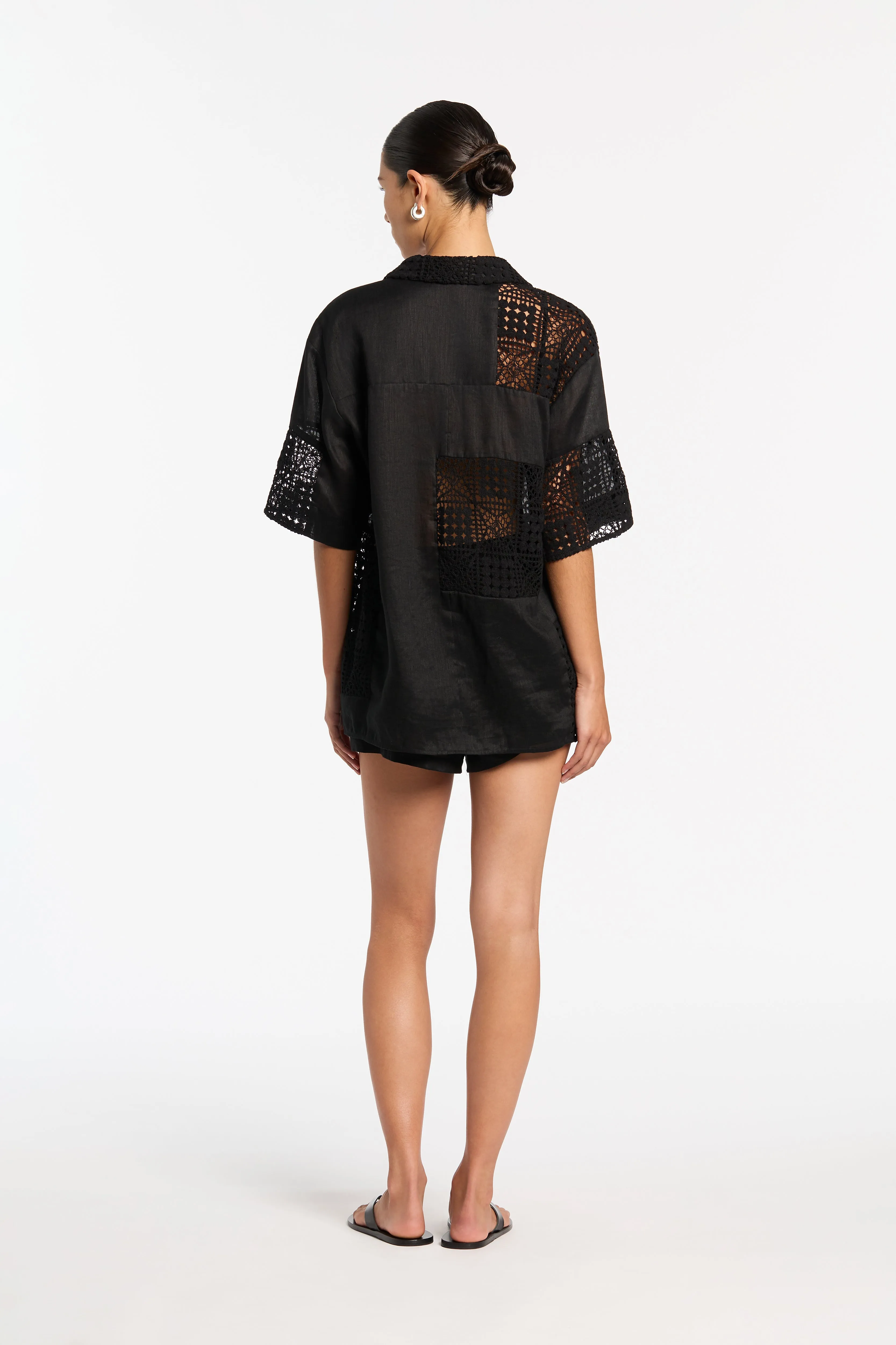 Rayure Patchwork Short
