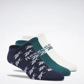 Reebok Apparel Men Classics Invisible Socks 3 Pairs MIDPIN