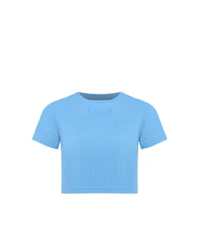 Ribbed Crew Neck Crop Top