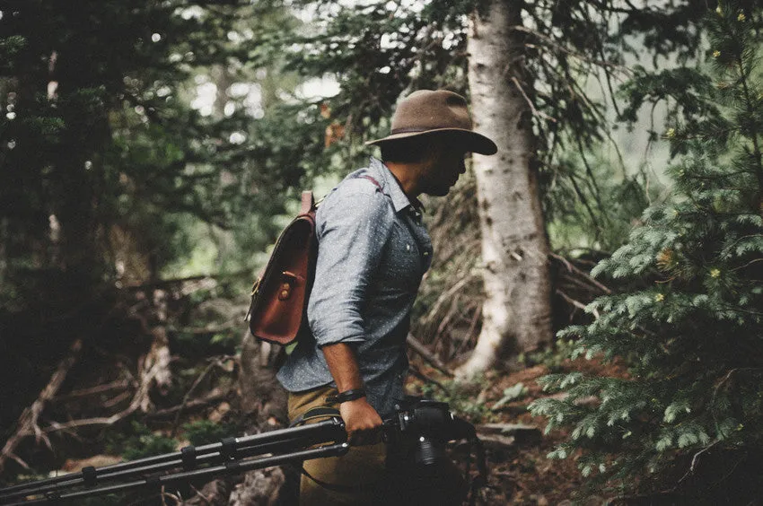 Scratch and Dent Porter Satchel // Medium Brown