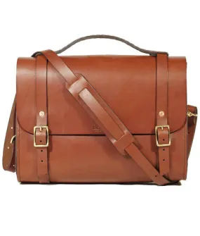 Scratch and Dent Porter Satchel // Medium Brown