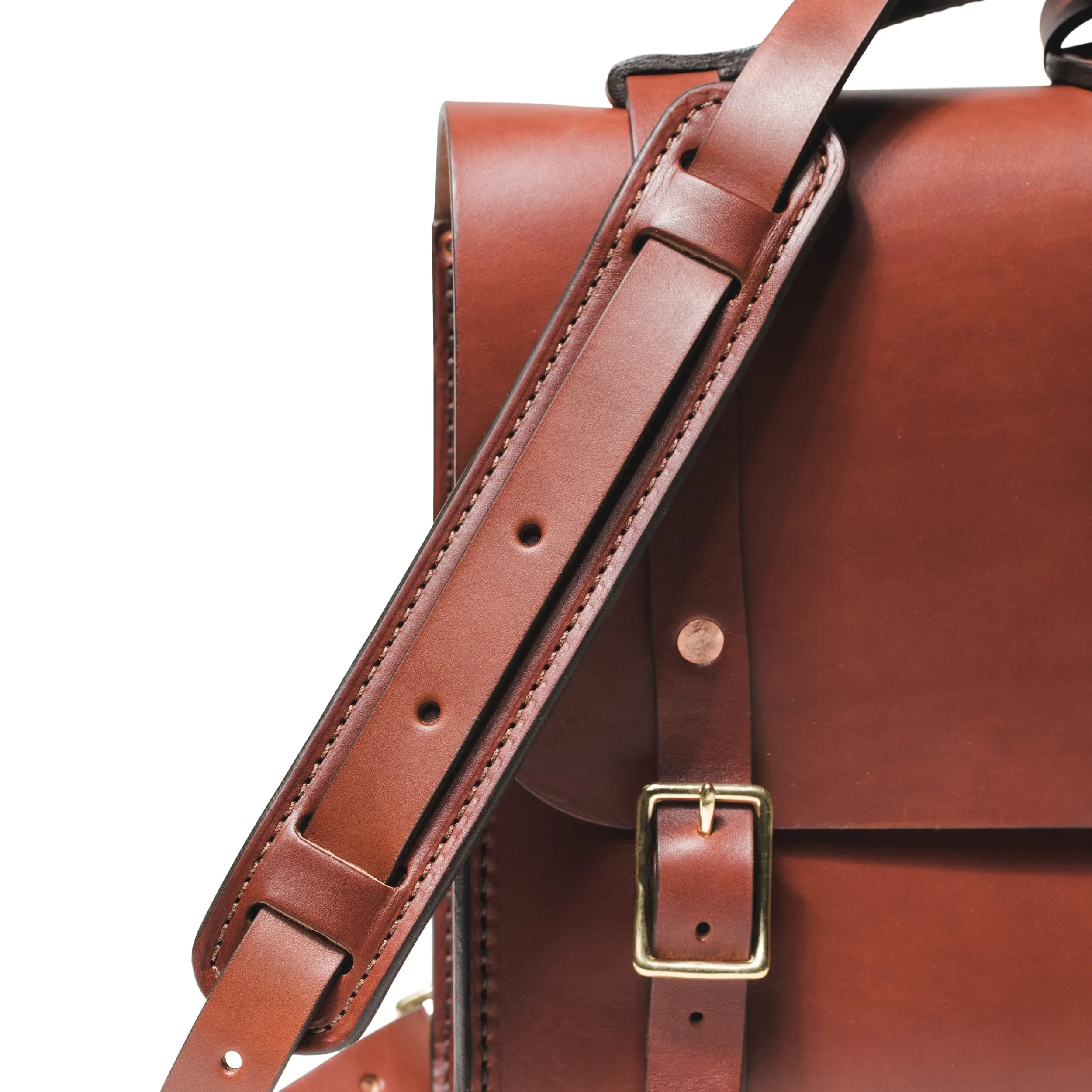 Scratch and Dent Porter Satchel // Medium Brown