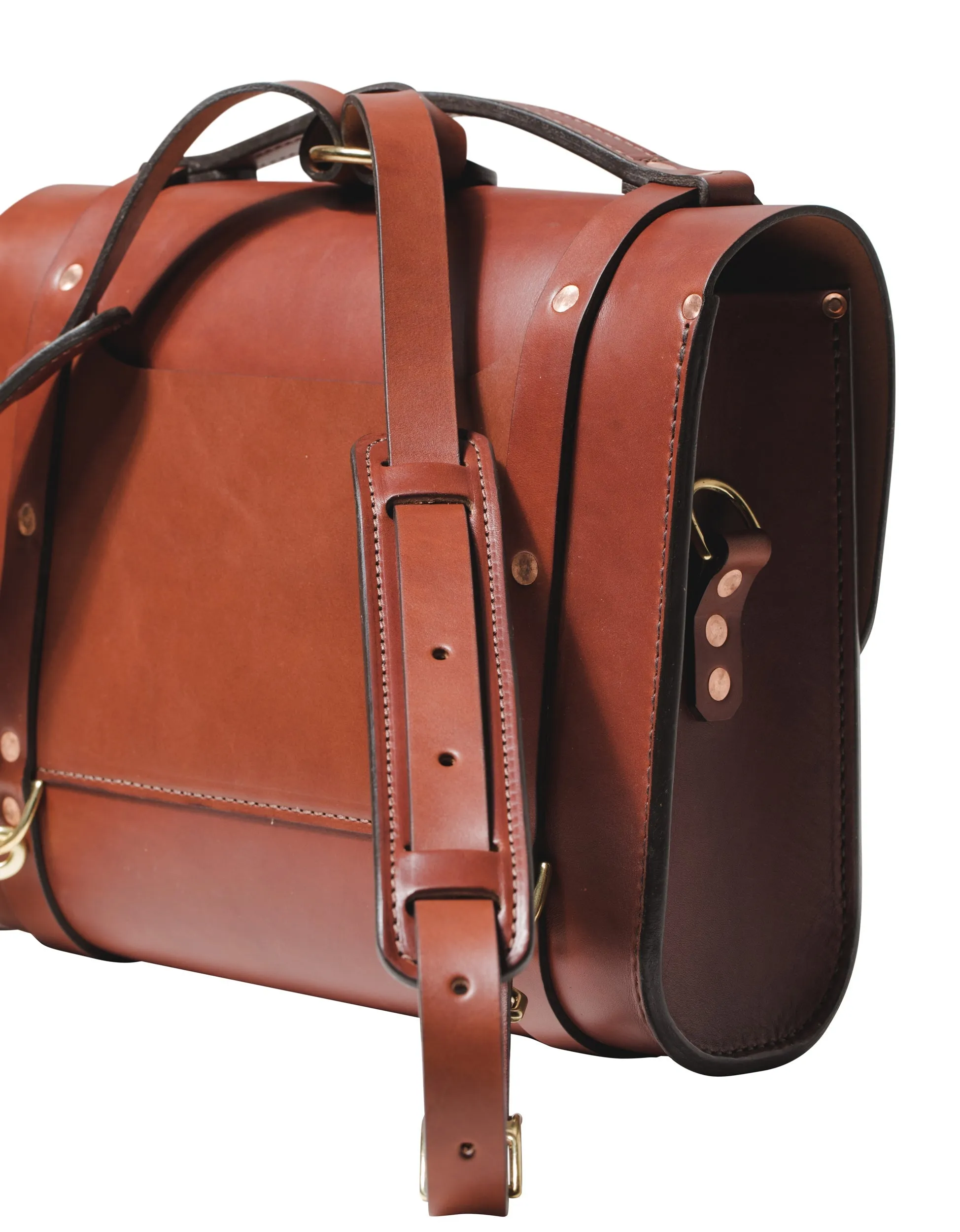 Scratch and Dent Porter Satchel // Medium Brown