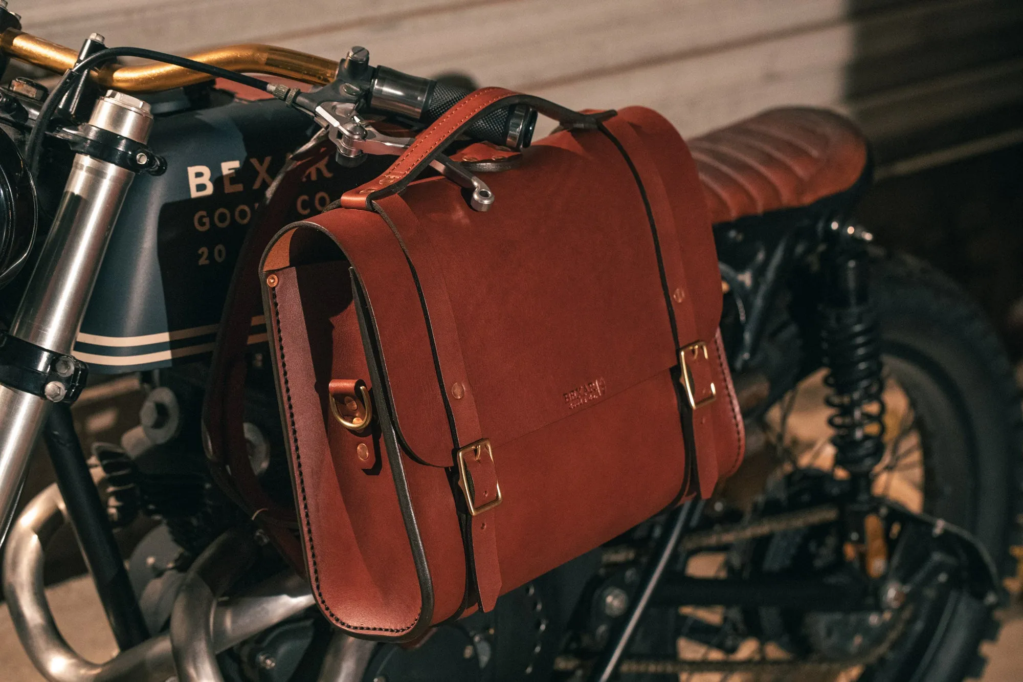 Scratch and Dent Porter Satchel // Medium Brown