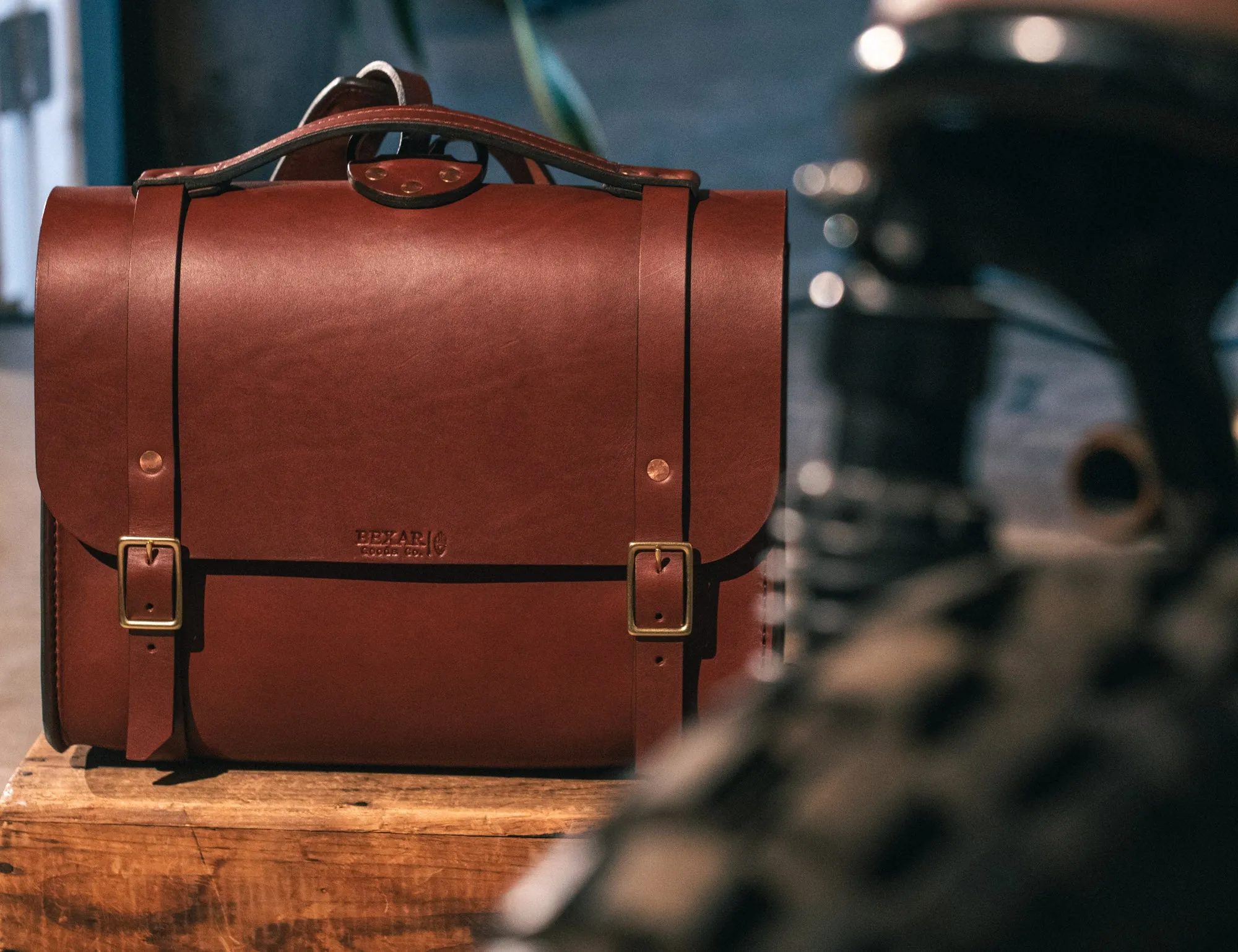 Scratch and Dent Porter Satchel // Medium Brown