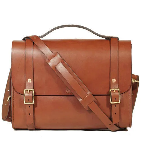 Scratch and Dent Porter Satchel // Medium Brown