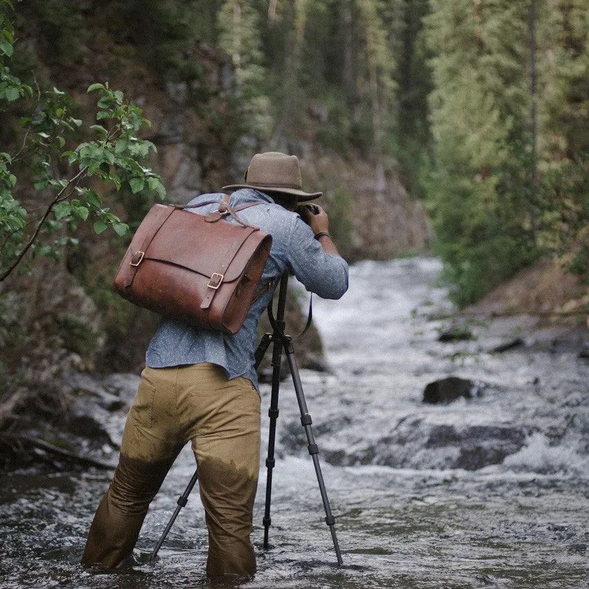 Scratch and Dent Porter Satchel // Medium Brown