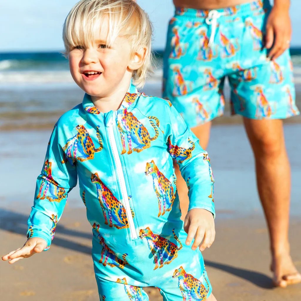 Shimmering Cheetah Men's Boardshorts