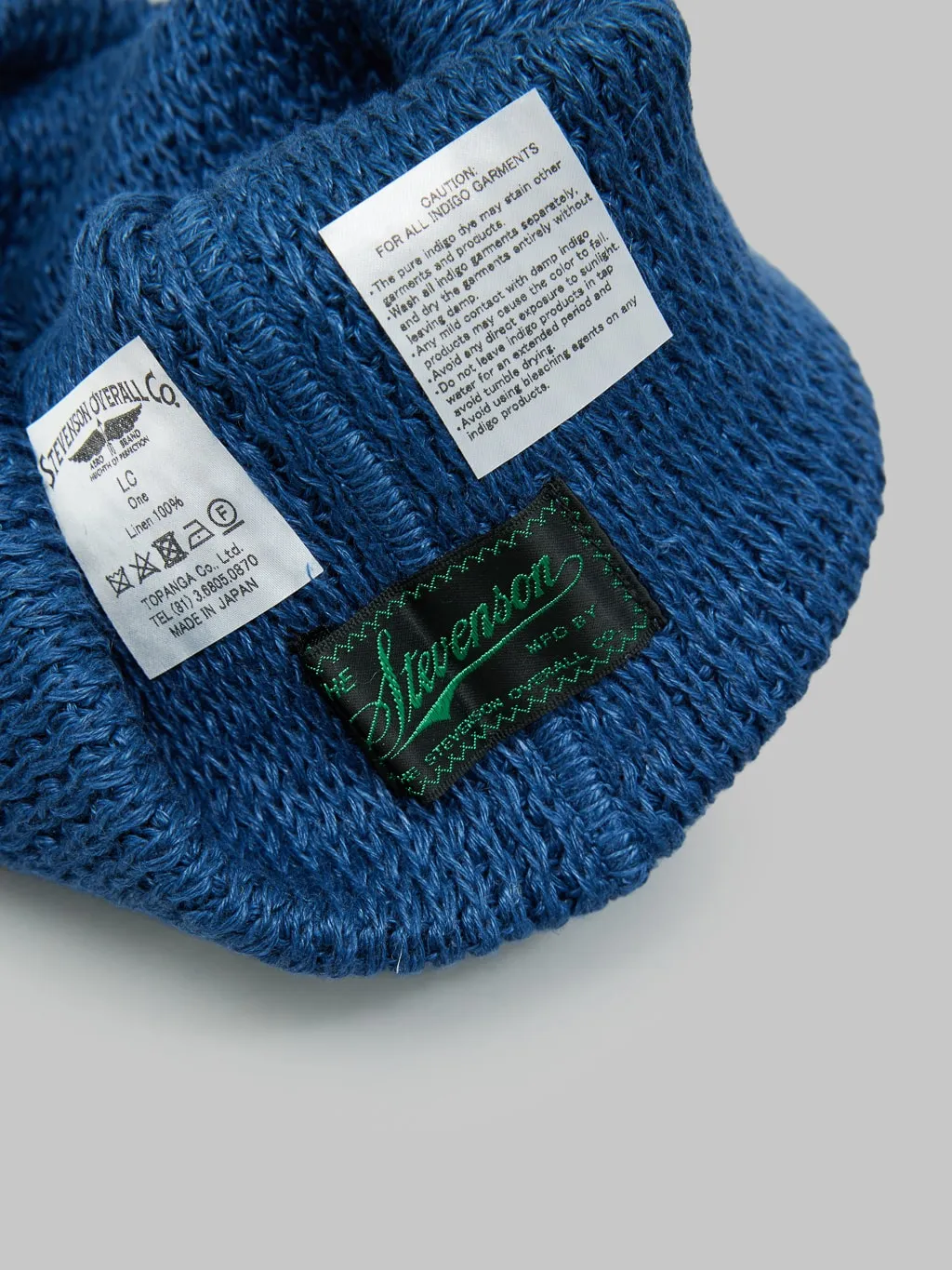 Stevenson Overall Co. Linen Watch Cap Indigo