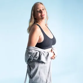 TINA 100% Organic Merino Wool Bra (No Polyester, No Wire, No Synthetics, OC Thread, Covered Organic Elastic Band) (For Cups A-C)(100% Biodegradable)