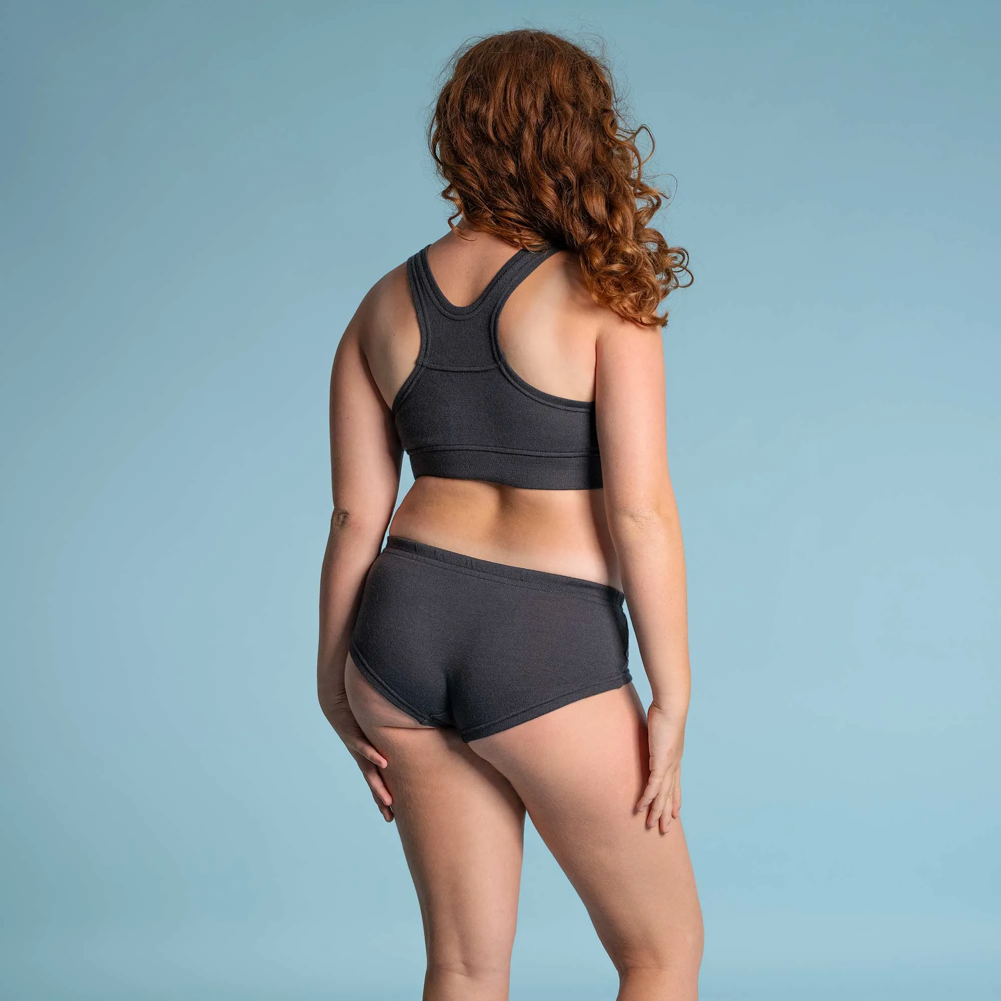 TINA 100% Organic Merino Wool Bra (No Polyester, No Wire, No Synthetics, OC Thread, Covered Organic Elastic Band) (For Cups A-C)(100% Biodegradable)