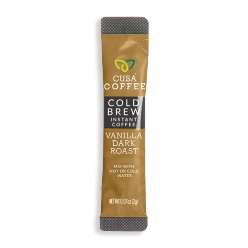 Vanilla Dark Roast Cold Brew Instant Coffee by Cusa Tea & Coffee