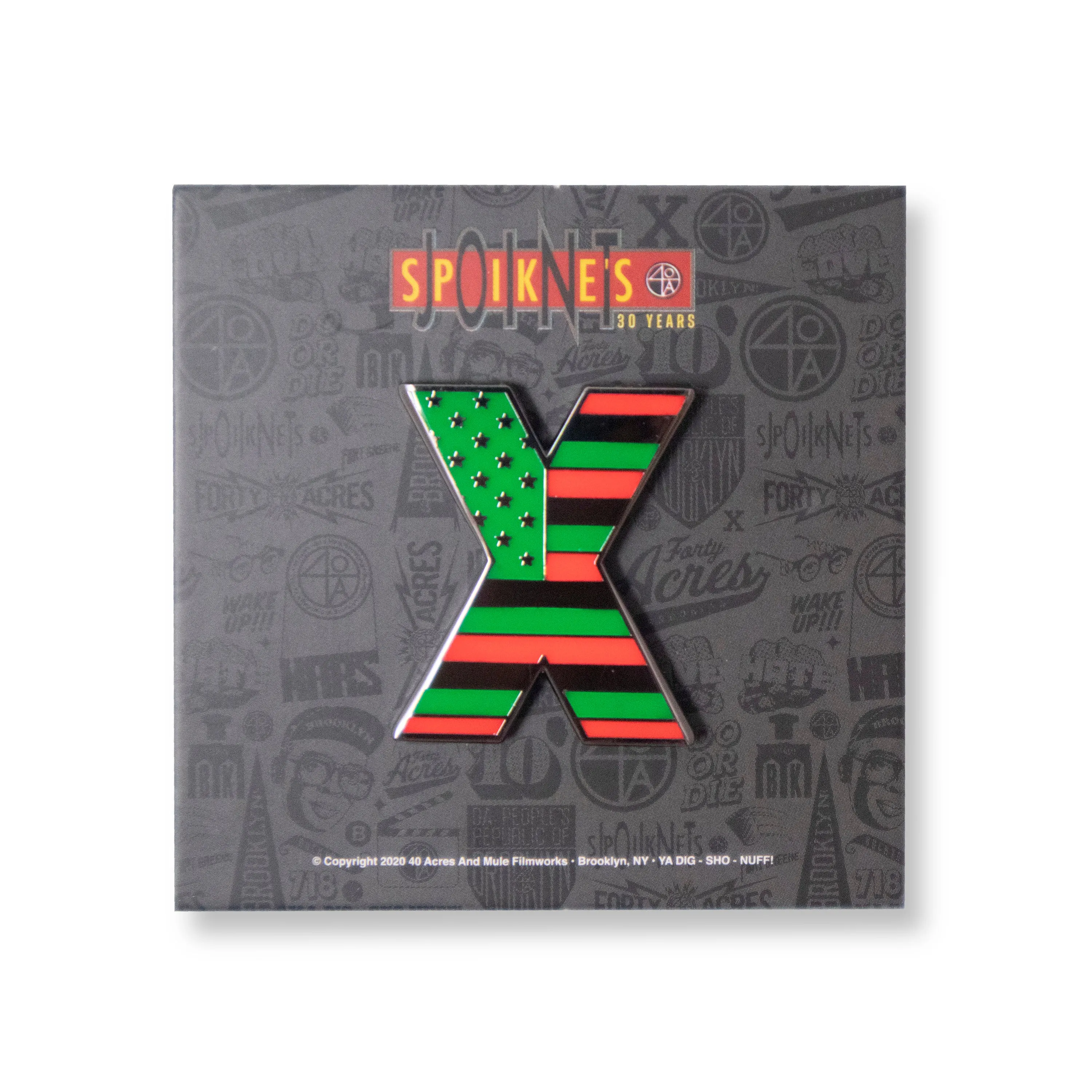 X Flag Pin