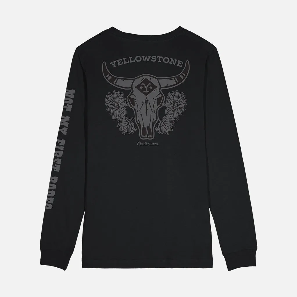 YELLOWSTONE BULL SKULL LONG SLEEVE SHIRT