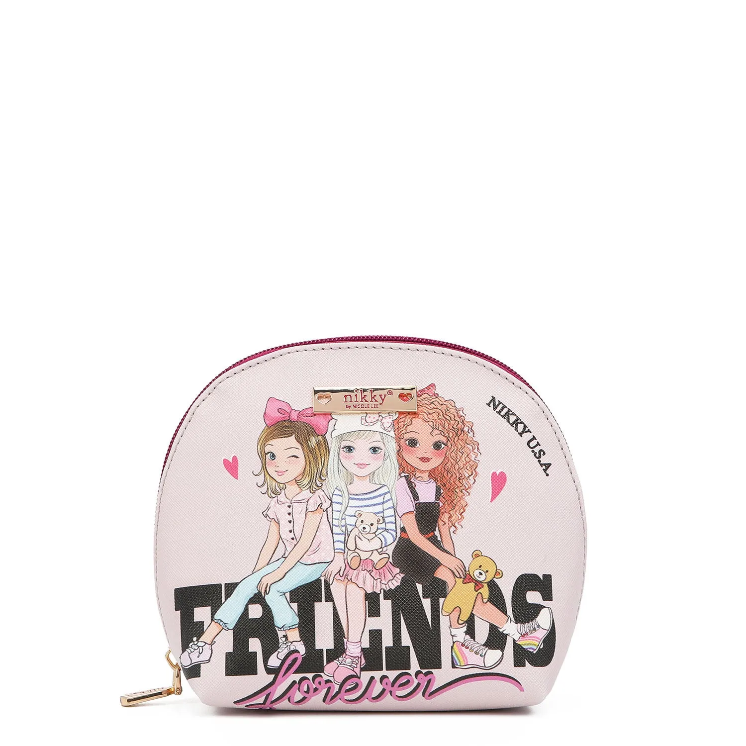 ZIP AROUND COSMETIC POUCH