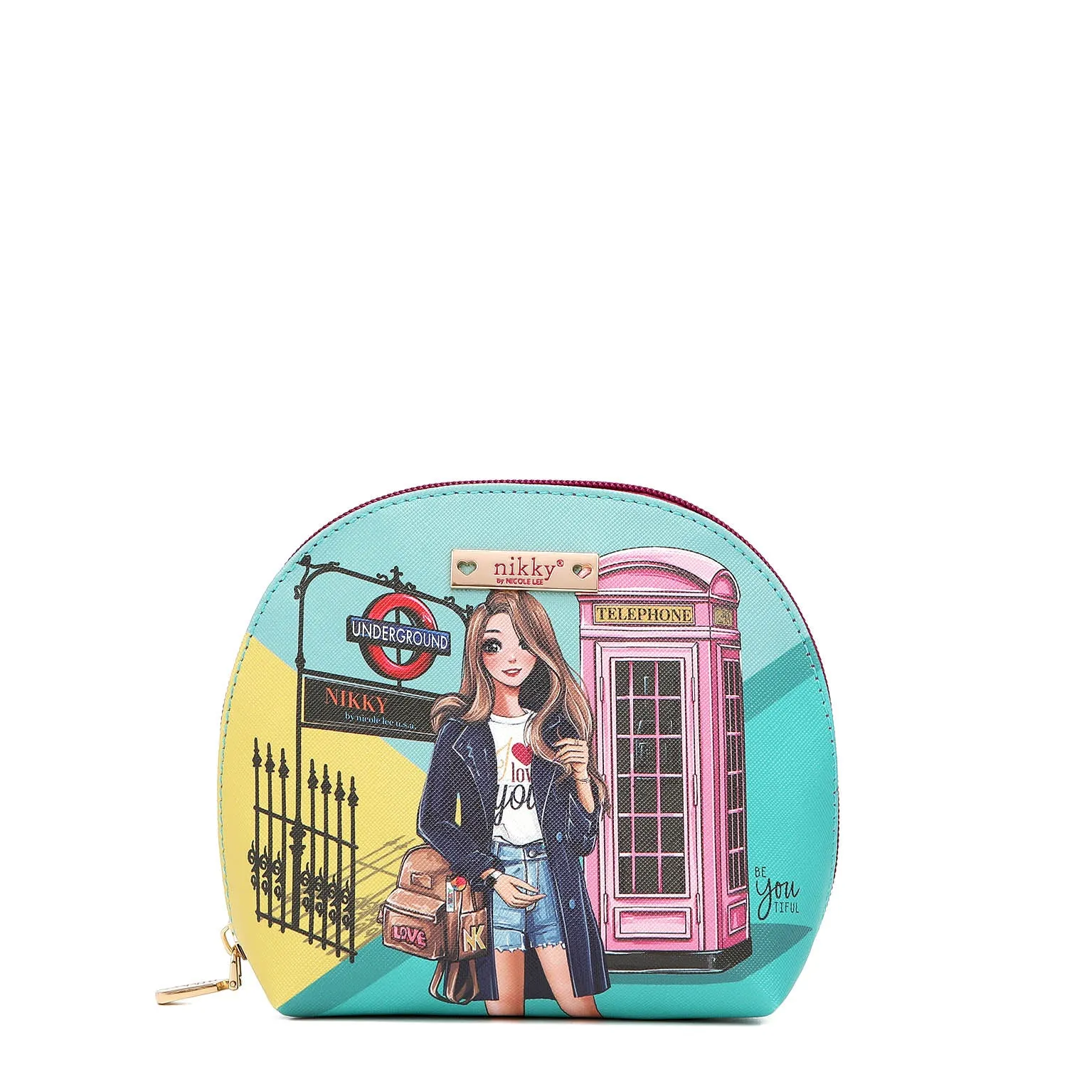 ZIP AROUND COSMETIC POUCH